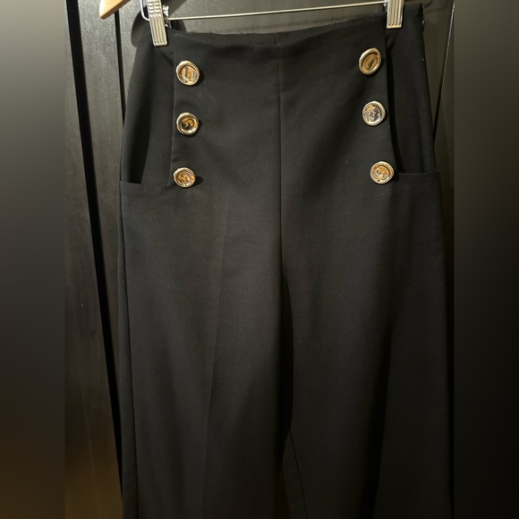 ZARA High-Waisted Wide Leg Pants – Size Small - Picture 2 of 8